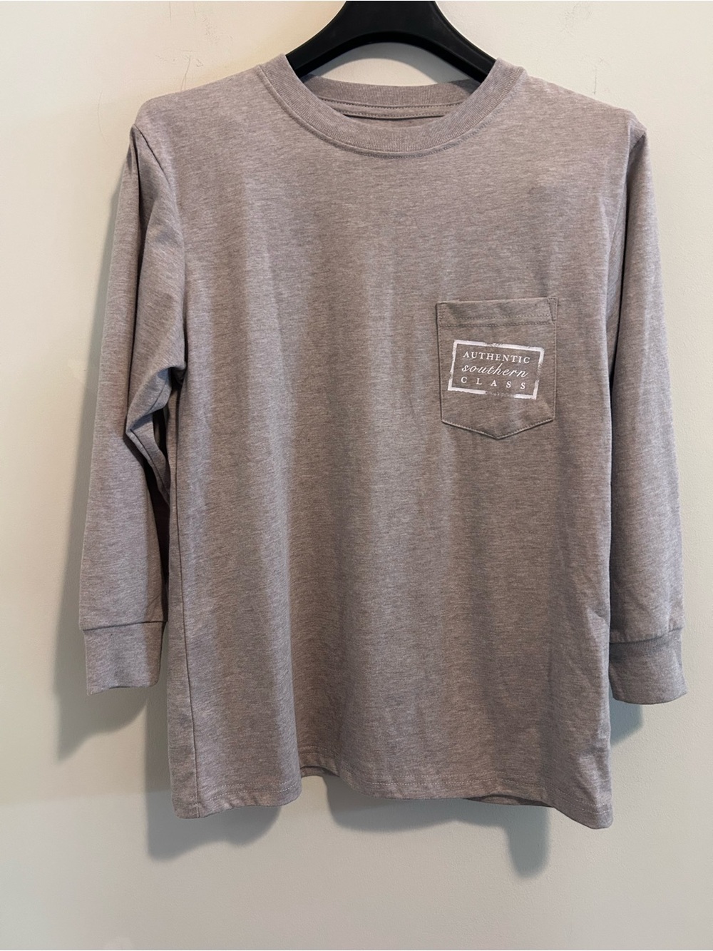 Southern Marsh Kids Long-Sleeve Pocket‎ Tee - Taupe